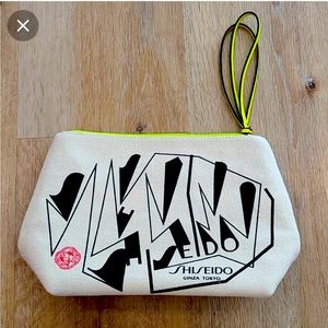 Shiseido Ginza Tokyo canvas cosmetic bag with Shiseido samples!